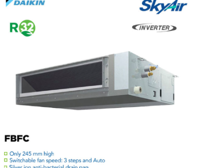 Deskripsi Daikin AC Ceiling Ducted Inverter Thailand 1 1/2 PK ( Remote Wired ) - FBFC40DVM4 + RZFC40DV14