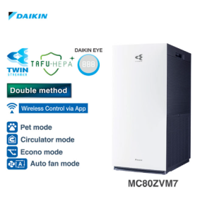 Daikin Air Purifier Double Streamer Hepa Filter - MC80ZVM7