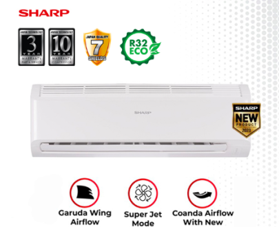 Sharp AC Standard Wall Mounted Split Garuda Series 1/2 PK - AH-A5BEY