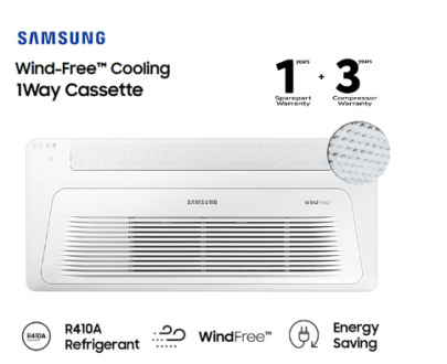 Samsung AC Cassette Inverter 1 Way Wind-Free 1 1/2 PK - AC035TN1DKC/EA