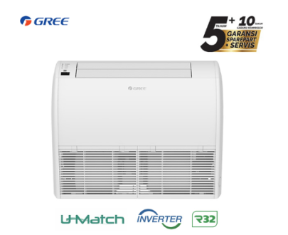 Gree AC Floor Ceiling Inverter U Match Series 4 1/2 PK - GULD125ZD1/A-S + GULD125W1/NHA-S