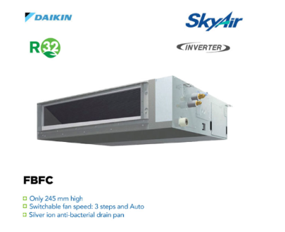 Daikin AC Ceiling Ducted Inverter Thailand 1 1/2 PK ( Remote Wired ) - FBFC40DVM4 + RZFC40DV14