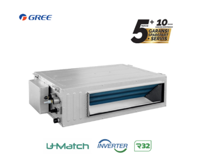 Gree AC Ceiling Ducted Inverter U Match Series 2 PK - GULD50PS1/A-S + GULD50W1/NHA-S