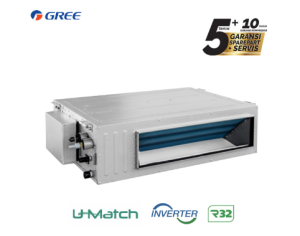 Gree AC Ceiling Ducted Inverter U Match Series 3 PK - GULD71PHS1/A-S + GULD71W1/NHA-S