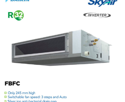 Daikin AC Ceiling Ducted Inverter Thailand 2 1/2 PK ( Remote Wireless ) - FBFC60DVM4 + RZFC60DV14