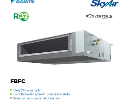 Daikin AC Ceiling Ducted Inverter Thailand 1 1/2 PK ( Remote Wireless ) - FBFC40DVM4 + RZFC40DV14