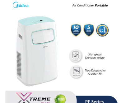 Midea AC Portabel PF Series 1 1/2 PK - MPF2-12CRN1