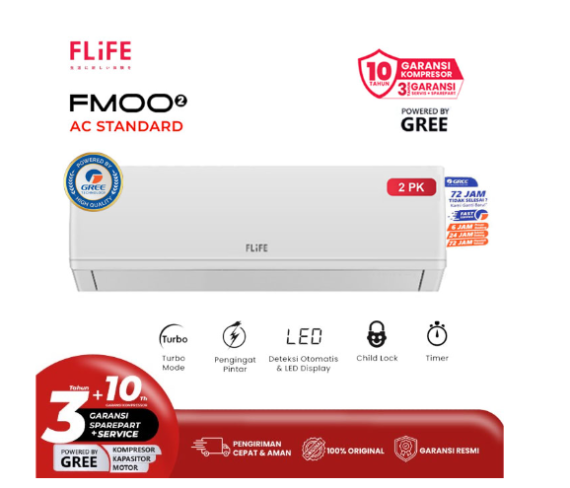 Flife Gree AC Standard FMOO2 Series 2 PK - FAC-18FMOO2